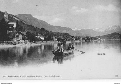 Berne Brienz animée belle vue de la Ville le Lac barque