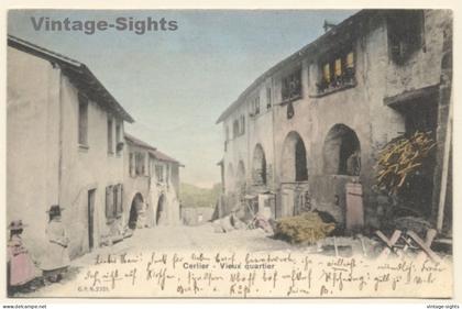 Erlach - Cerlier / Switzerland: Vieux Quartier - Obere Strasse (Vintage PC 1904)