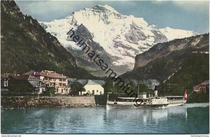 Interlaken - Schiffstation - Dampfschiff Beatus - Verlag Walter Schild Interlaken