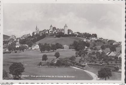 1937. Schweiz. POST CARD. ROMONT. Vue generale prise de la route de Siviriez. Original photo ... (Michel 301) - JF436742