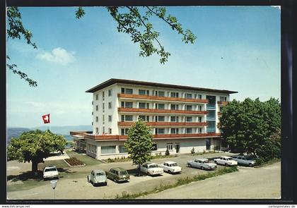 AK Läufelfingen, Blick auf Kurhotel Bad Ramsach mit Parkplatz