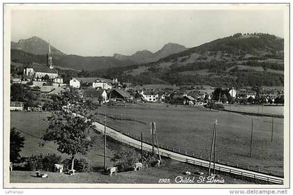 suisse - ref C154- chatel saint denis - chatel st denis  -carte bon etat   -