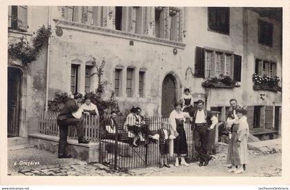 SUISSE - Gruyères - Villageois - Carte Postale Ancienne