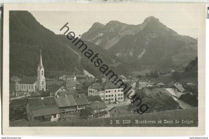 Montbovon - Dent de Corjon - Foto-Ansichtskarte - Verlag Ch. Morel Bulle