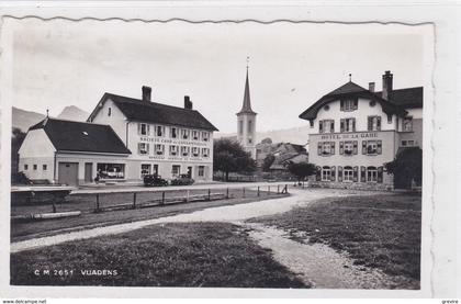 Vuadens, Hôtel de la Gare, COOP, syndicat agricole, voitures