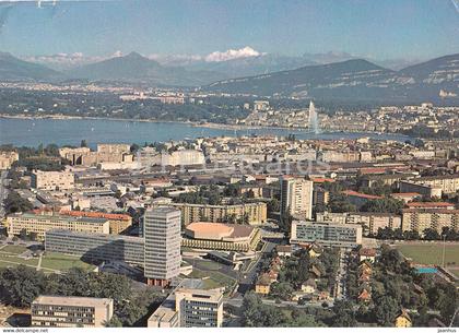 Geneva - Geneve - Vue aerienne du quartier des institutions internationales - 1980 - Switzerland - used
