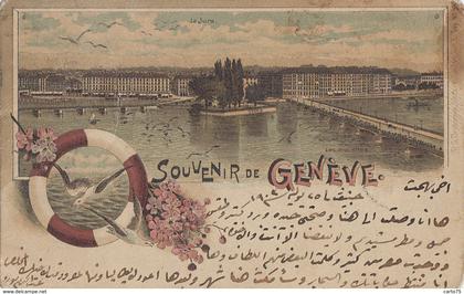 Suisse - Genève - Souvenir de Genève - Précurseur 1903 - Postmarked Genève Amb. Alexandrie-Caire