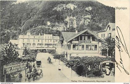 pays div ref X377- suisse - meyringen - hotel bahnhof   -