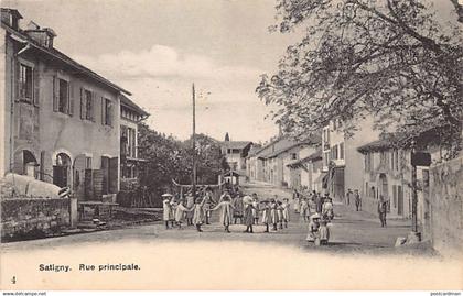 SATIGNY (GE) Rue principale - Ed. E.C. 4