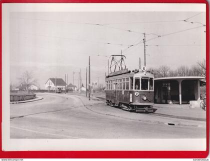 SUISSE - GENEVE - VERNIER   PHOTO DE J. BAZIN 1953 - " TRAMWAY PUBLICITÉ JSOTTA