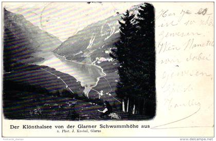 Klönthalsee von der Glarner Schwammhöhe aus gesehen, 1902