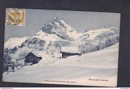 Suisse GL Braunwald - Ortstock ( Ed. Schönwetter Elmer Libre Echange Muller Ziegler Wülflingen à Bettinger Metz )