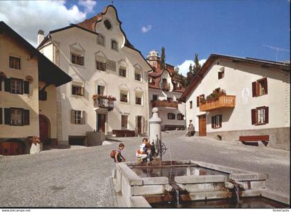 10906102 Scuol Scuol Dorfplatz Buegl Grond *