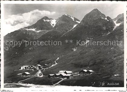 11631023 Avers Ortsansicht mit Alpen Avers