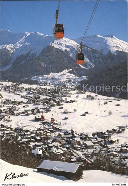 12082843 Klosters GR Madrisa Bergbahn Klosters Dorf Platz Klosters