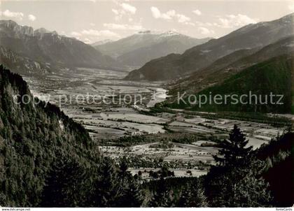 13842992 Jenins GR und Landquart gegen Chur und Dreibuendenstein