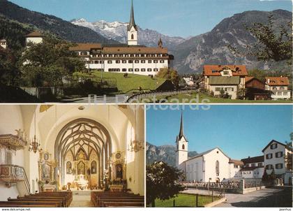 Cazis - Frauenkloster St Peter & Paul mit Ringelspitz - convent - Switzerland - unused