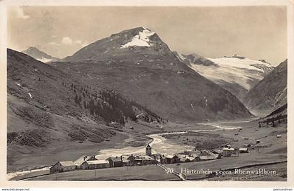 HINTERRHEIN (GR) Gegen Rheinwaldhorn - Verlag R. Guler 70