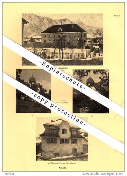 Photographien / Ansichten , 1924 , Malans und Igis , GR , Prospekt , Architektur , Fotos !!!