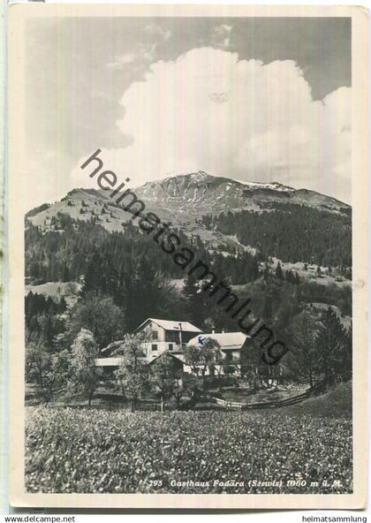 Seewis - Gasthaus Fadära - Foto-Ansichtskarte - Verlag Feuerstein Schuls-Tarasp