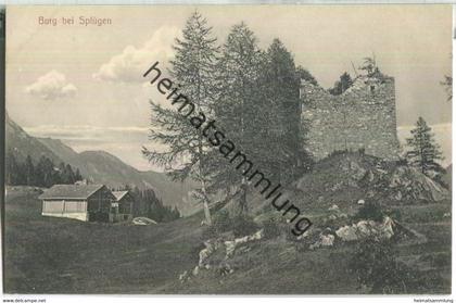 Splügen - Burg - ca. 1910