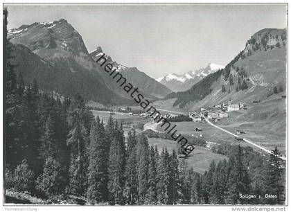 Splügen von Osten - Foto Ansichtskarte