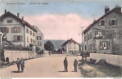 Suisse - BONCOURT (JU) Entrée du village - Hôtel Monnier - Ed. T. Jacot 951