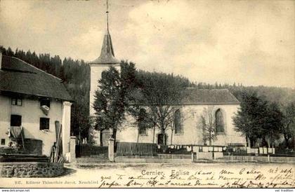 SUISSE - Carte postale Cernier - l'Eglise - L 105639