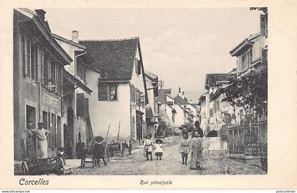 CORCELLES (NE) Rue principale - Boulangerie - Ed. T. & F. M. 108