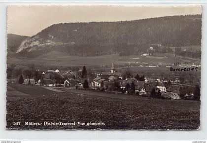 Suisse - Môtiers (NE) Val-de-Travers - Vue générale - Ed. John Dubois 547