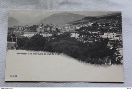 Neuchâtel et la montagne de la Tourne, Suisse