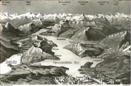 10570524 Buochs Buochs Fliegeraufnahme ungelaufen ca. 1955