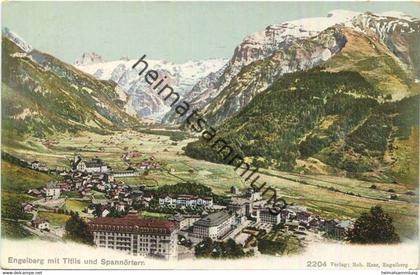 Engelberg mit Titlis und Spannörtern - Verlag Rob. Hess Engelberg