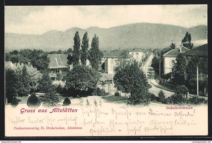 AK Altstätten, Blick in die Bahnhofstrasse