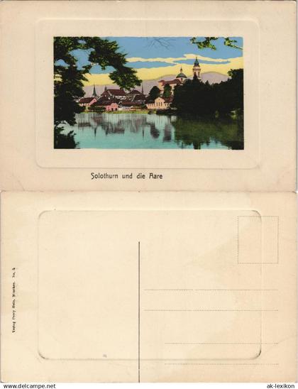 Ansichtskarte Solothurn Soleure/ Soletta Partie an der Aare 1920