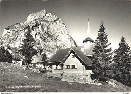11642636 Holzegg Kapelle mit Grossen Mythen Alpthal Holzegg