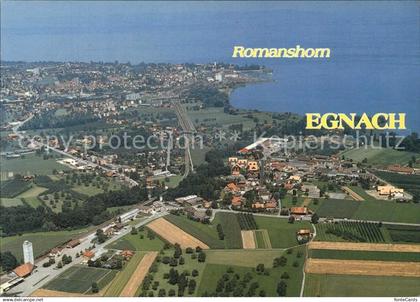 12578859 Egnach Bodensee mit Romanshorn Fliegeraufnahme