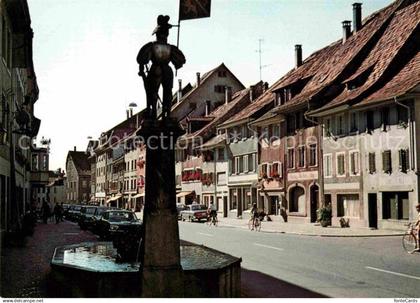 12614861 Diessenhofen Hauptstrasse mit Brunnen Diessenhofen