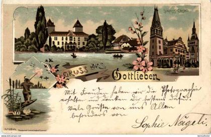 Gruss aus Gottlieben - Litho