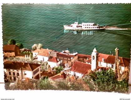 Gerra. Gambarogno - Lago Maggiore / Tessin / Schweiz. Alte AK farbig, gel. 1958. Panoramablick über die Dächer