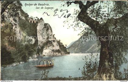 11676924 Gandria Lago di Lugano Rocher Lac de Lugano Boot