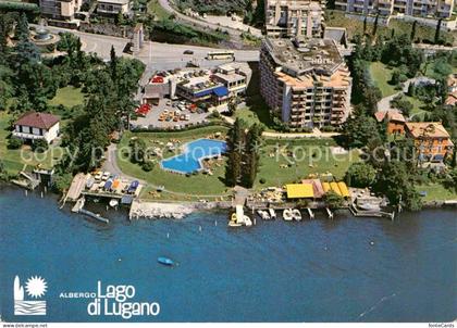 12658134 Bissone Lago di Lugano Fliegeraufnahme Bissone