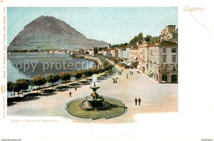 13738019 Lugano Lago di Lugano Quai e Monte San Salvatore Lugano Lago di Lugano