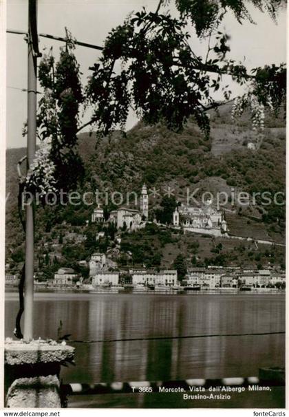 13806751 Morcote Lago di Lugano TI Brusino-Arsizio Vista dalL Albergo Milano