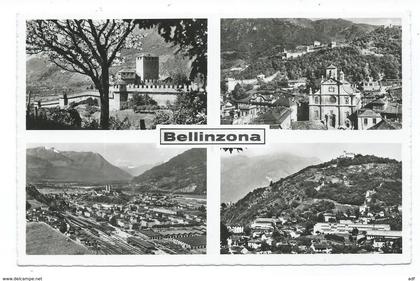 N°2 CPSM MULTIVUES BELLINZONA, BELLINZONE, format 9 cm sur 14 cm environ, CANTON DE TESSIN, SUISSE