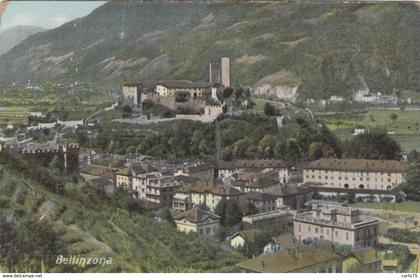 Suisse - Bellinzone Bellinzona - Panorama ville - Edition Kunzli-Tobler