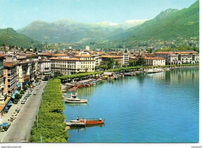 Lugano belle vue de la Ville et du Lac bateaux