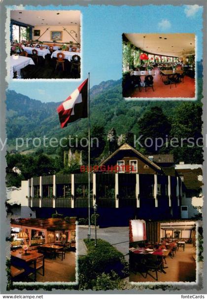 13642807 Attinghausen Burghotel Restaurant Schweizer Flagge Alpen Attinghausen