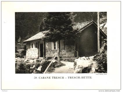 original Ansicht/ Photographie von 1927 , Tresch - Hütte , Gurtnellen , Albis , ca. 20x13 , Berghütte !!!