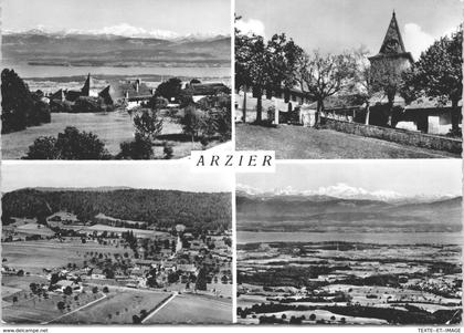 SUISSE - ARZIER - Carte souvenir mutlivues